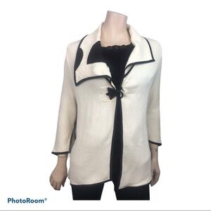 Krisztina Nagy Milano Ivory Asymmetrical Cardigan